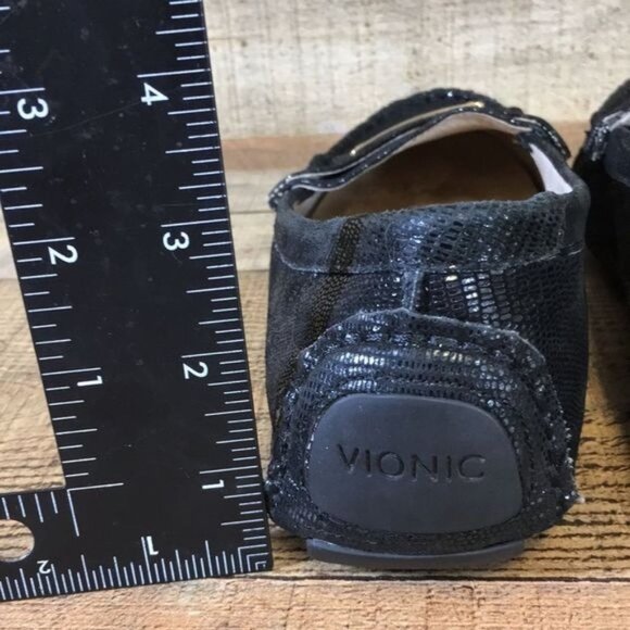 Vionic Black‎ Sydney Driver Moccasin Flats Womens 7.5 Slip On Loafer Shoes - Picture 10 of 14